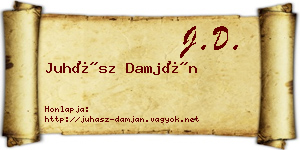 Juhász Damján névjegykártya